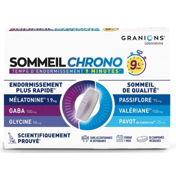 Granions Sommeil Chrono 9Min Cpr30