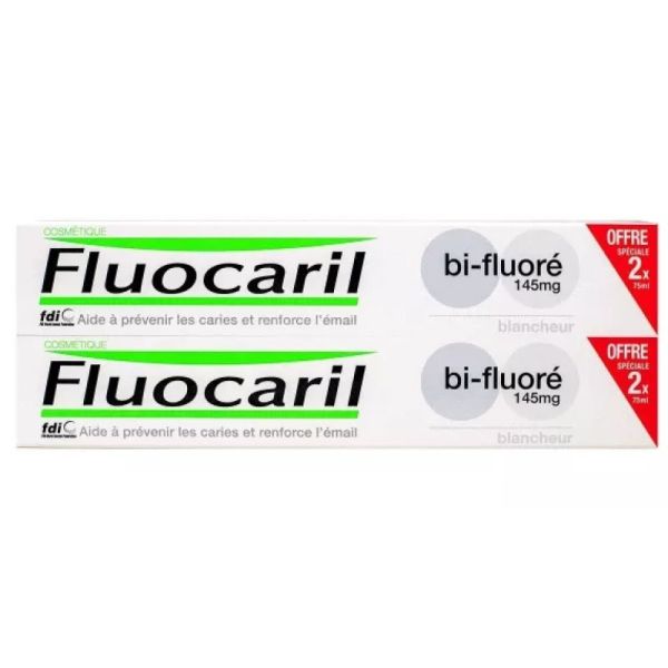 Bi-fluorinated whitening toothpaste 2x75ml