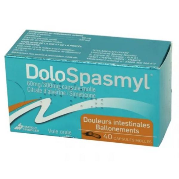 Dolospasmyl 60mg/300mg - 40 softgels