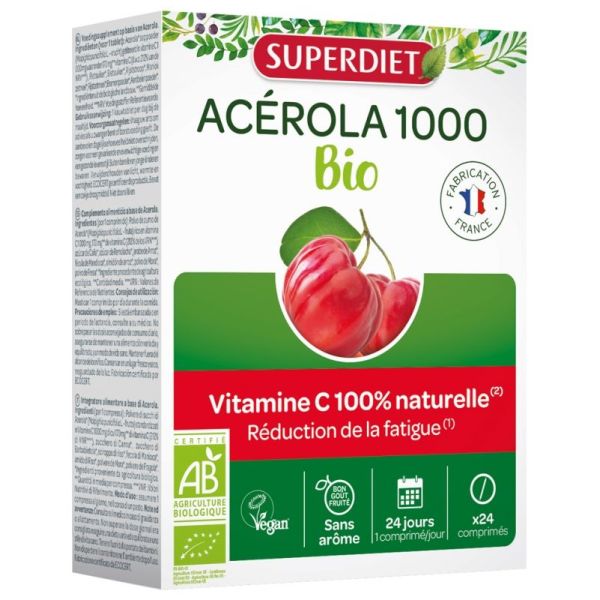 Superdiet Acerola 1000 Bio Cpr24