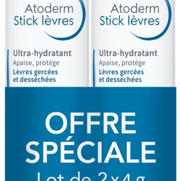 Atoderm Sticks Levres 2X4G