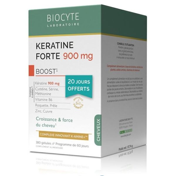 Biocyte Pack Keratine Forte 900 Gelu180