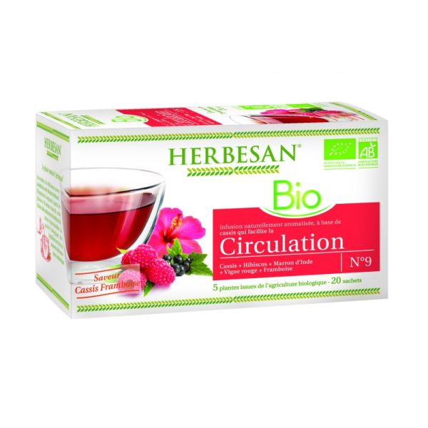 Organic circulation infusion - 20 sachets