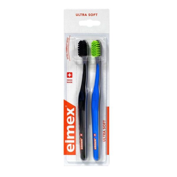 2 ultra-soft toothbrushes