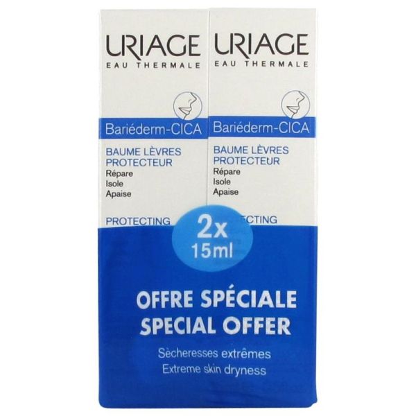 Bariéderm Cica Baume Lèvres Protecteur Lot de 2 x 15 ml