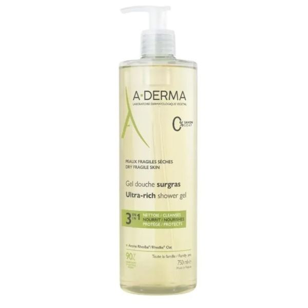 Aderma Gel Douche Surgras 750Ml