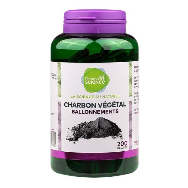 Vegetable charcoal 200 capsules