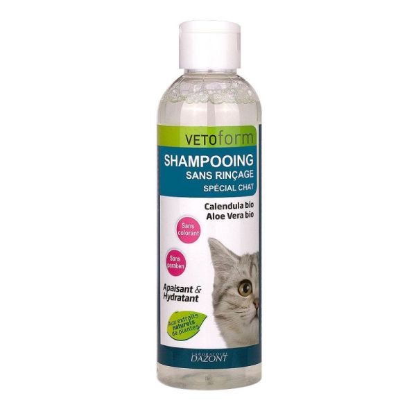 Cat no-rinse shampoo 200ml