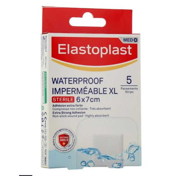 Elastoplast Med Waterproo Xl Pans 6X7Cm 5