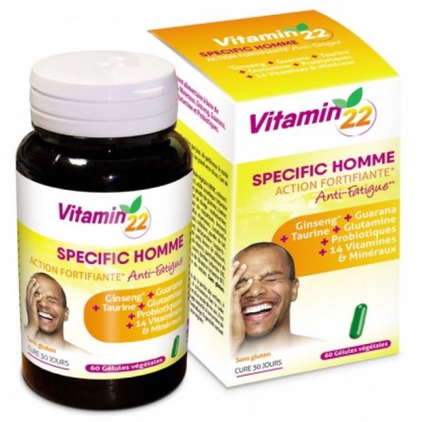 VITAMIN'22 - Specific for Men - Fortifying and Anti-Fatigue Action