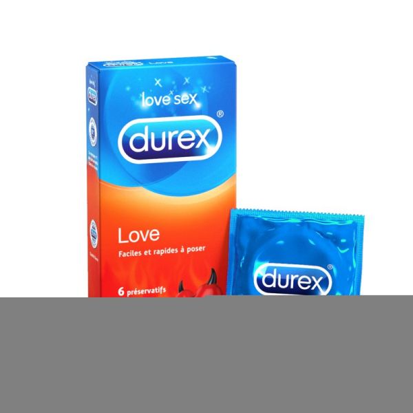 Love 6 natural rubber latex condoms