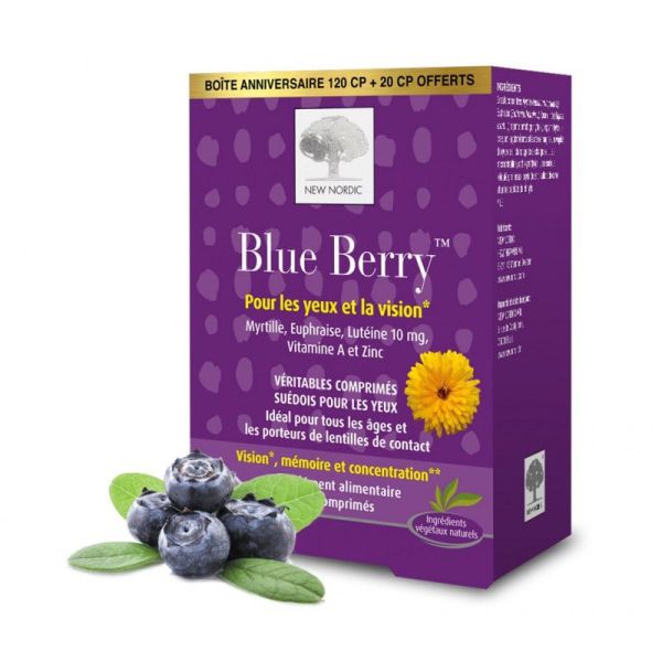 Blue berry - 120 + 20 FREE tablets