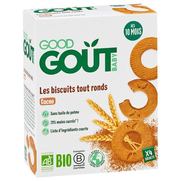 Good Gout Les Biscuits Ronds Cacao 80G