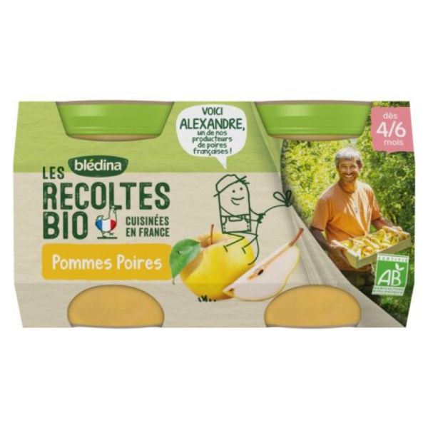 Bledina Bio Pommes Poires 2x130g