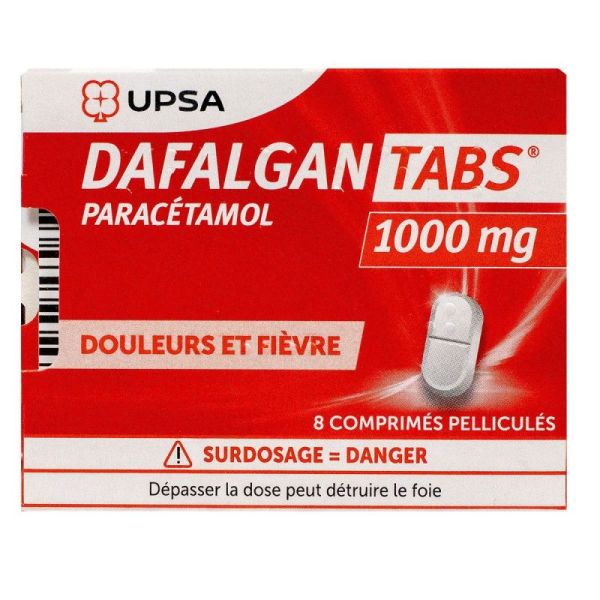 DafalganTabs 1000mg 8 tablets