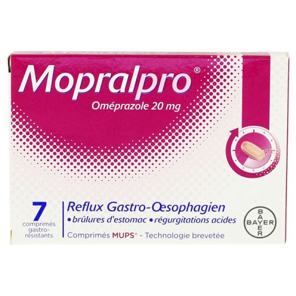 Mopralpro 20mg 7 gastro-resistant tablets