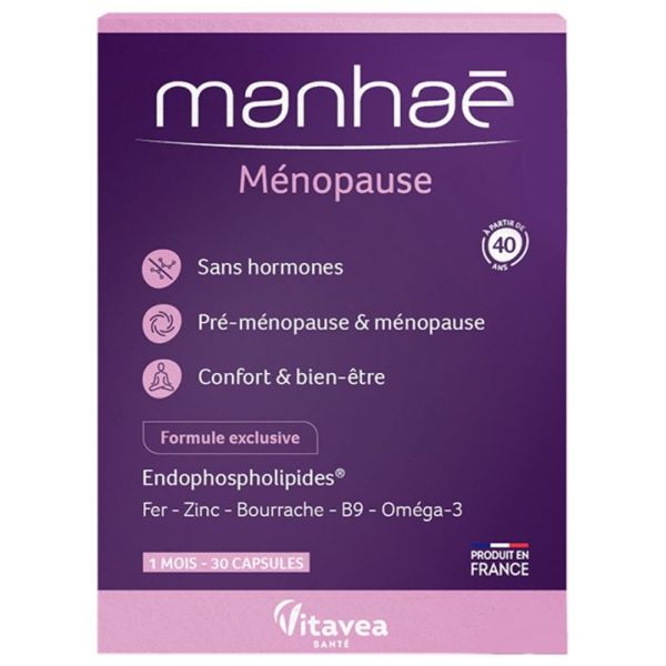 Manhaé pre-menopause & menopause 30 capsules