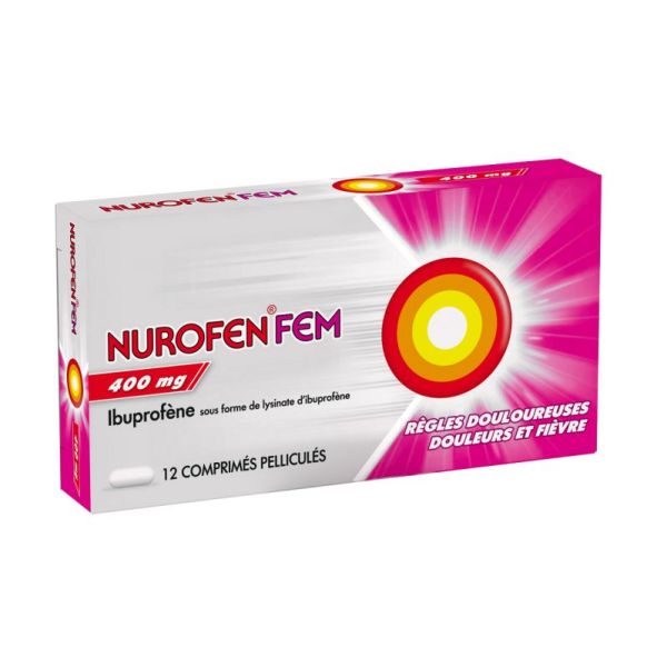 Nurofenfem 400mg 12 film-coated tablets