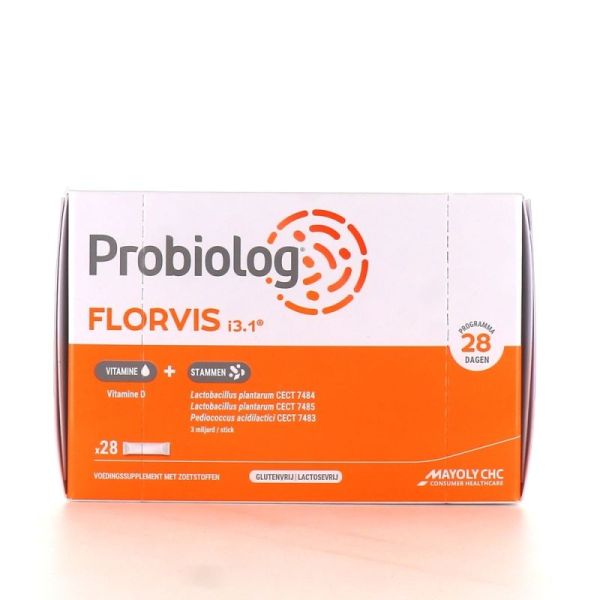 Probiolog Florvis - stimulates the production of digestive enzymes - 28 sticks