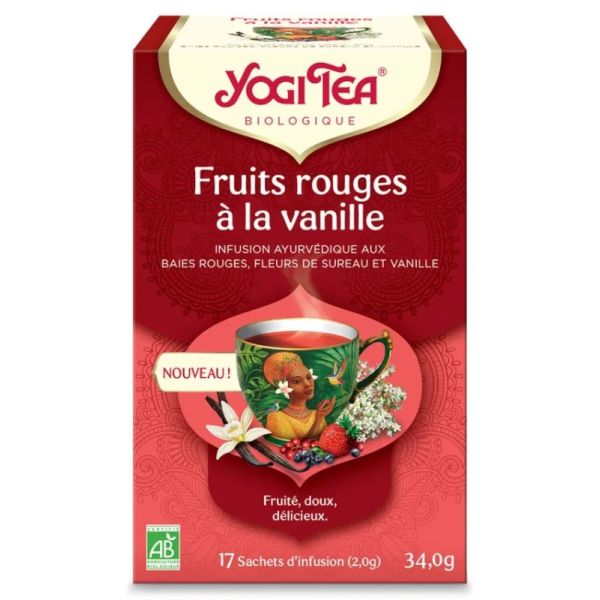 Yogi Tea Fruits Rouges A La Vanille 34G